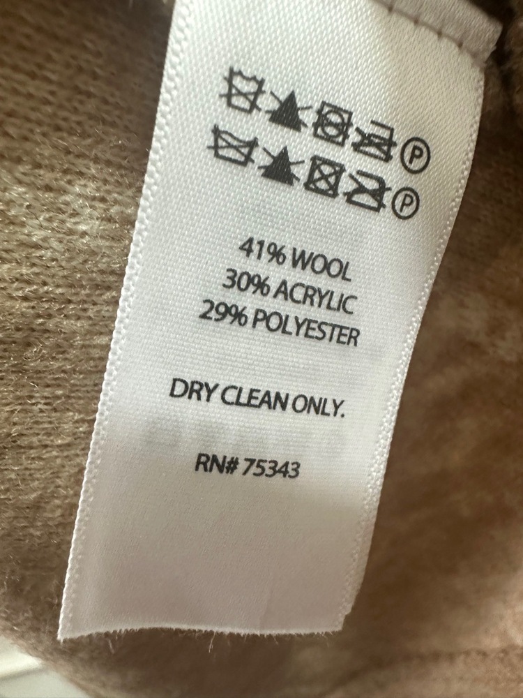 Rachel Zoe Coat Womens Size XL Plaid Wrap Coat Belted Wide Lapel - Picture 6 of 10